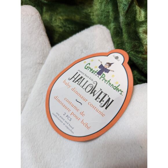 NWT POTTERY BARN KIDS / BABY DINOSAUR COSTUME 12-24 MONTH NEW - Picture 5 of 6